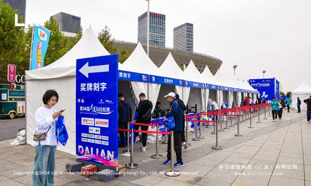 马拉松赛事篷房侧面图