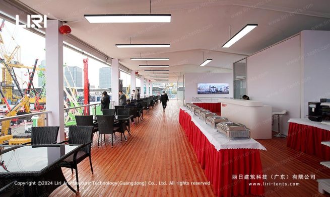 三层篷房餐饮区内景