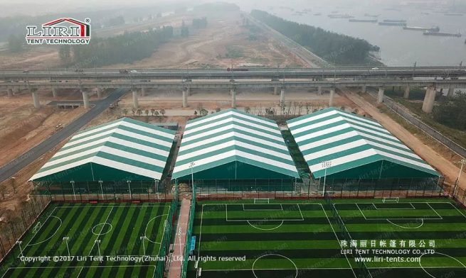 Indoor football sports tent