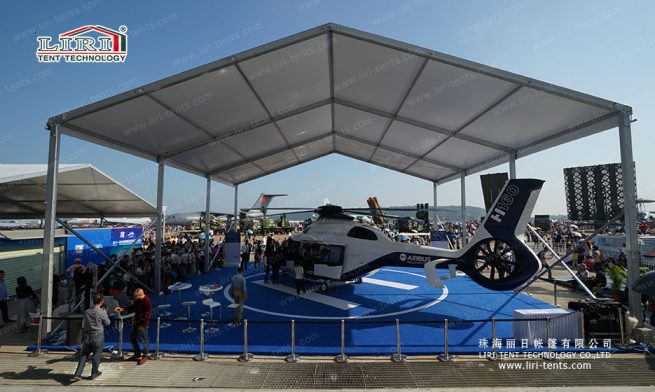 air show tent for helicopter