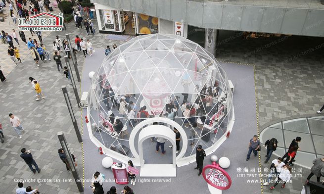 colorful geodesic dome tent 1