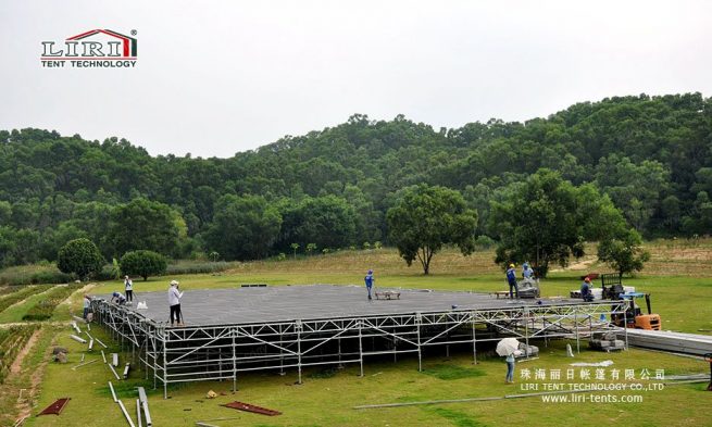 flooring system for outdoor event