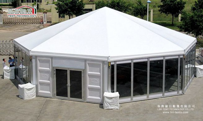 octagonal tent with ABS wall 2