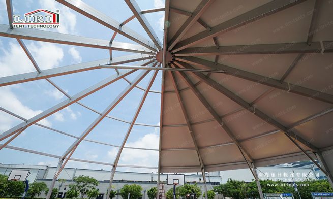 polygon tent with sixteen sides