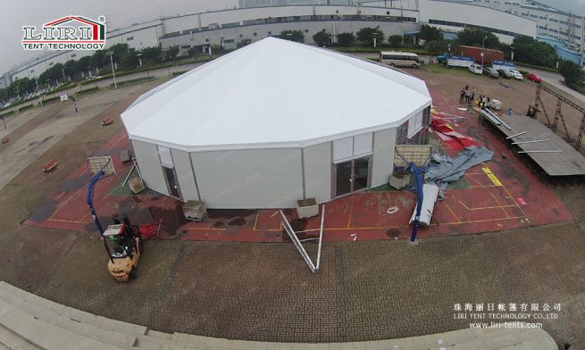 polygon tent with twelve sides 