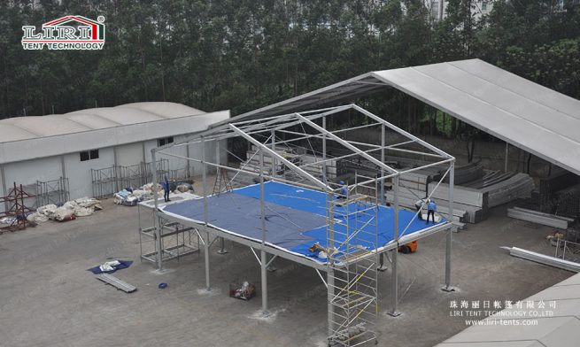 two storey tent structure