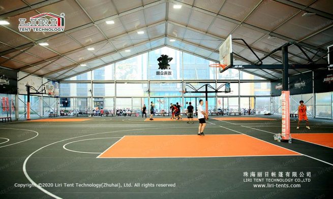 Basketball court tent