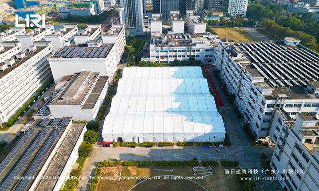 年会晚宴篷房侧面图