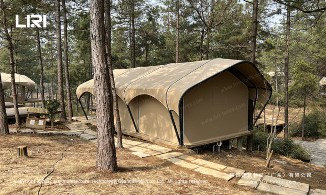 Glamping tent in Hawaii