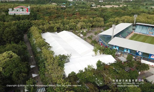 大型展览帐篷航拍图