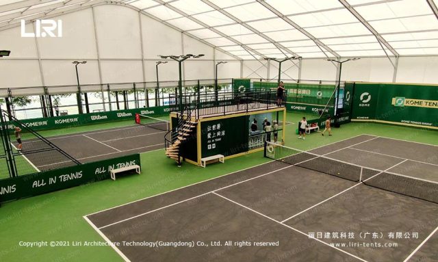 网球场篷房图片