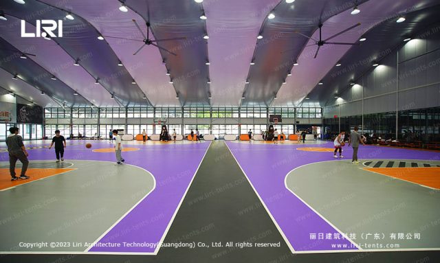 篮球场雨棚图片