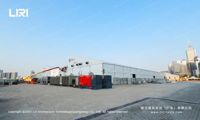 艺术节高端篷房侧面图