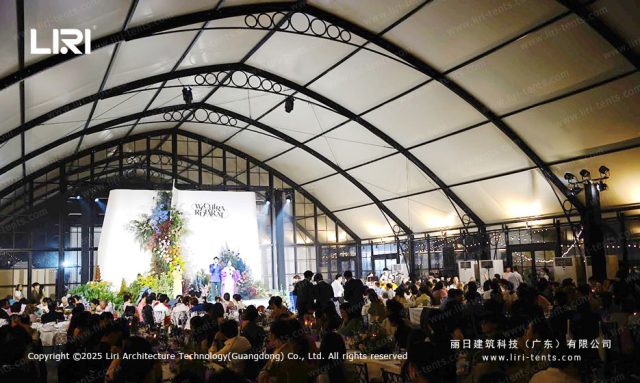 宴会橘园篷房侧面图