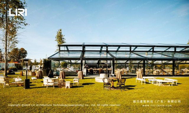 铝合金橘园篷房现场