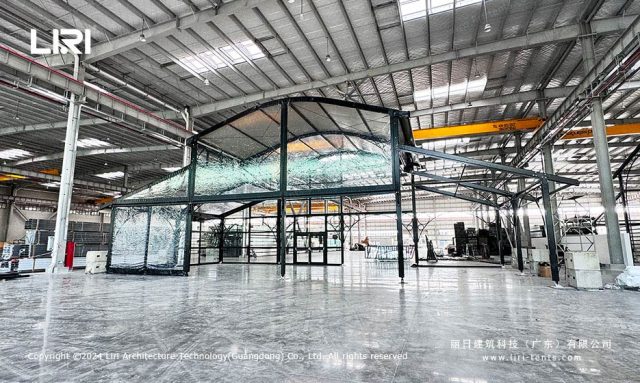 弧顶田园帐篷现场