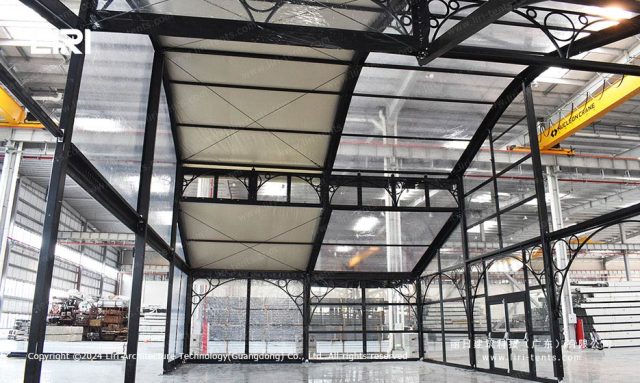 弧顶田园帐篷内景图