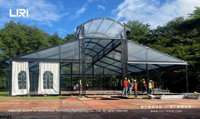 园顶田园帐篷现场