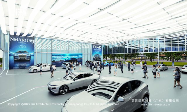 网架篷房内景图