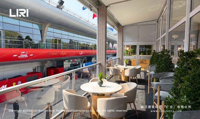 F1上海站双层气膜平顶篷房赛事接待空间