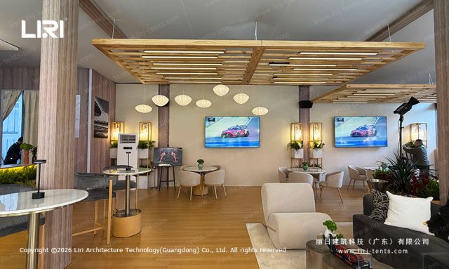 F1上海站双层气膜平顶篷房现场实拍