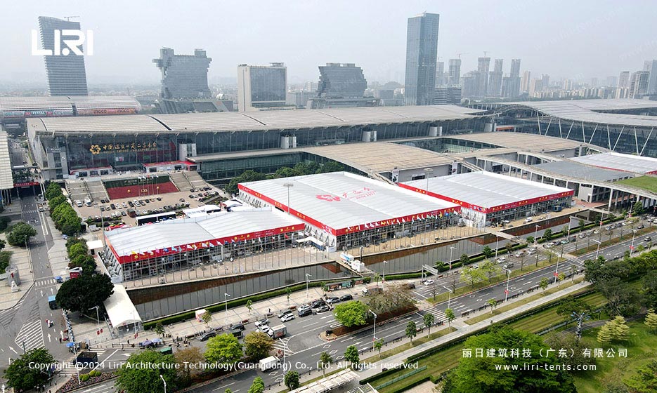 铝合金篷房航拍图