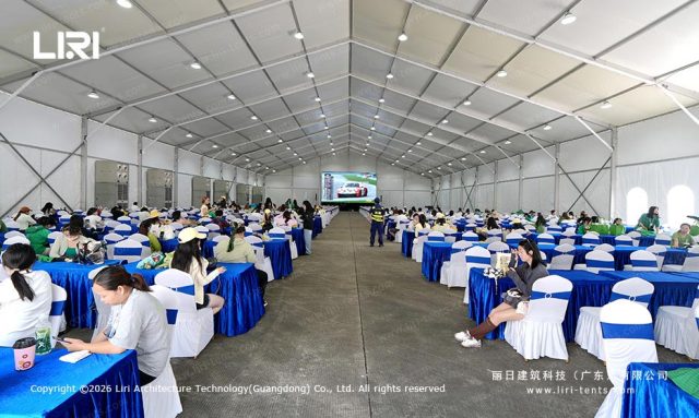 赛事活动篷房观众休息现场