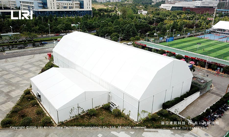 羽毛球篷房侧面图