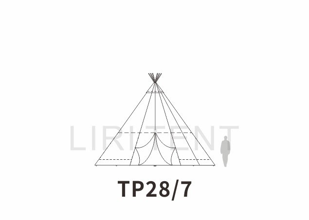 实木印第安帐篷TP28/7