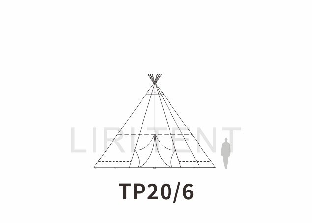 实木印第安帐篷TP20/6