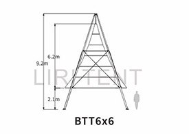 竹节灯笼帐篷BTT6x6